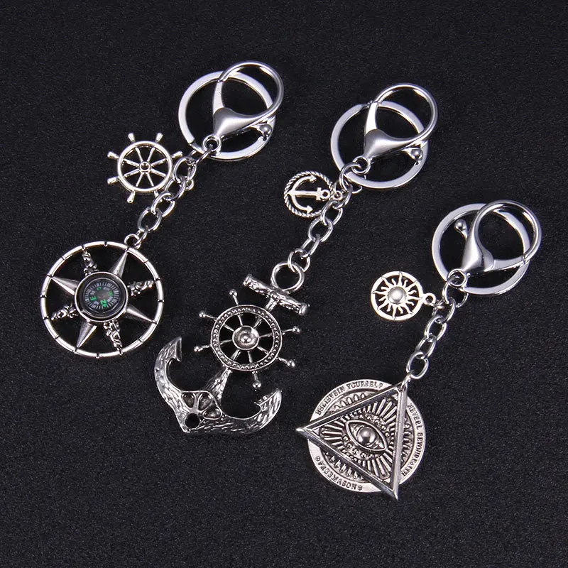 Винтажный Мужской Брелок-подвеска в виде глаза демона подвеска солнца Бога из