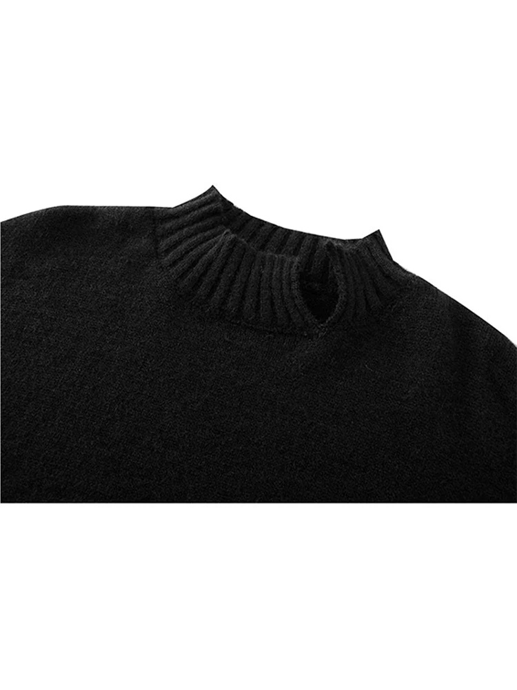 Женский винтажный свитер Повседневные пуловеры с круглым вырезом зимняя модная