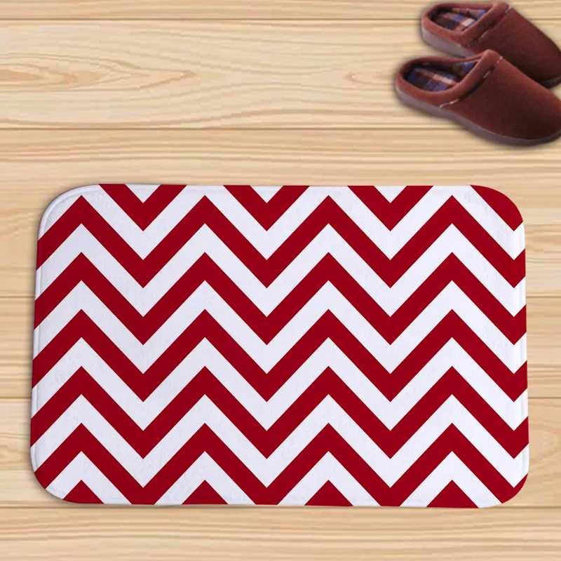 Противоскользящий коврик с геометрическим полосатым рисунком коврики для