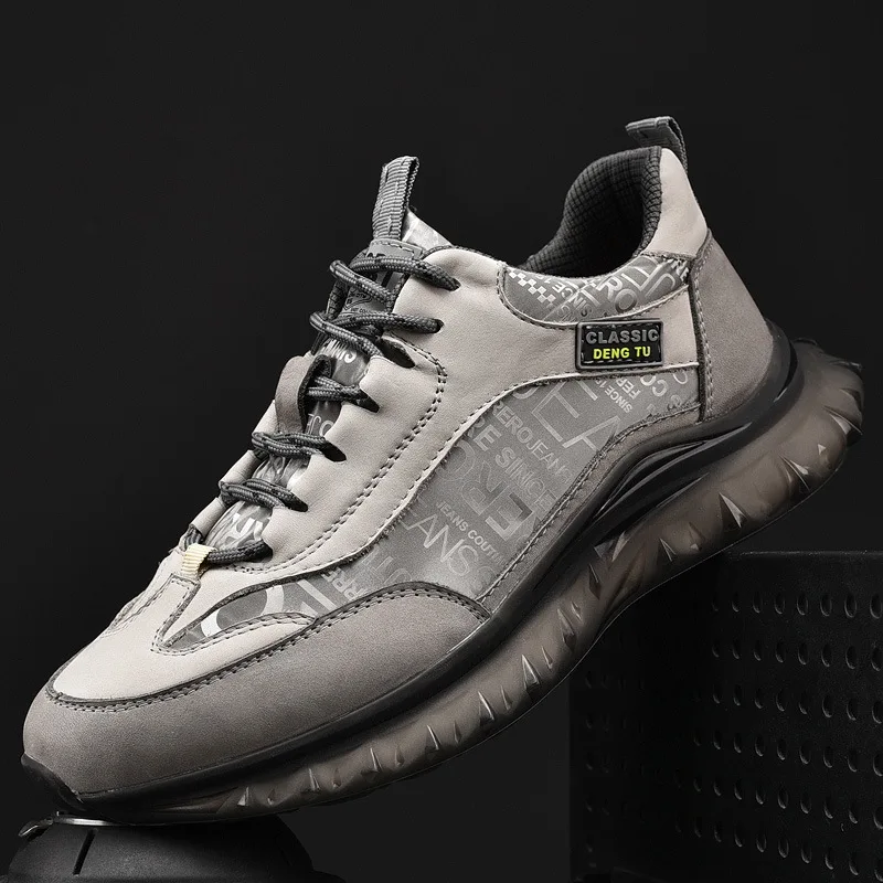 Men's Casual Shoes High Quality Man Running Shoes Fashion Sports and Leisure Hard-wearing Black Autumn 2021 New Men's Sneakers