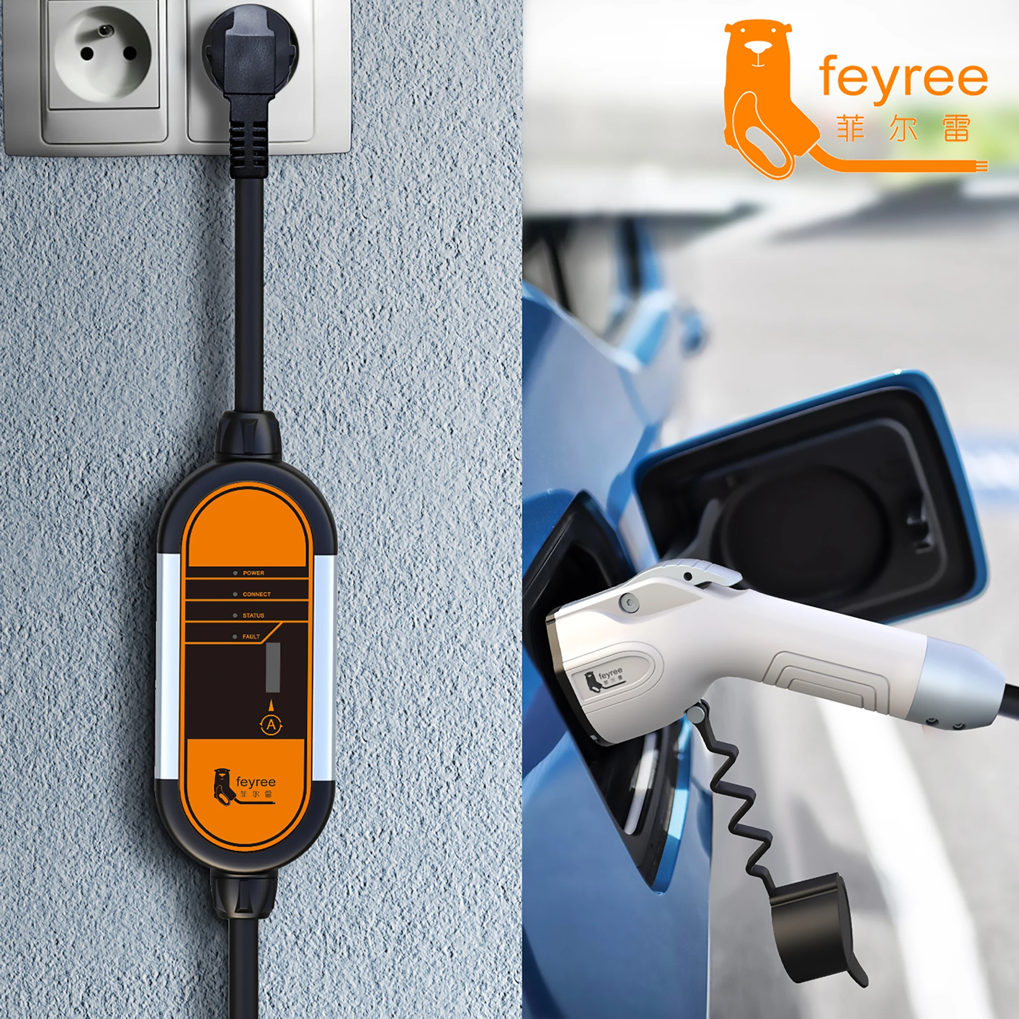 Зарядное устройство feyree Type2 EV 16 А тип 1 j1772 адаптер зарядный кабель кВт с