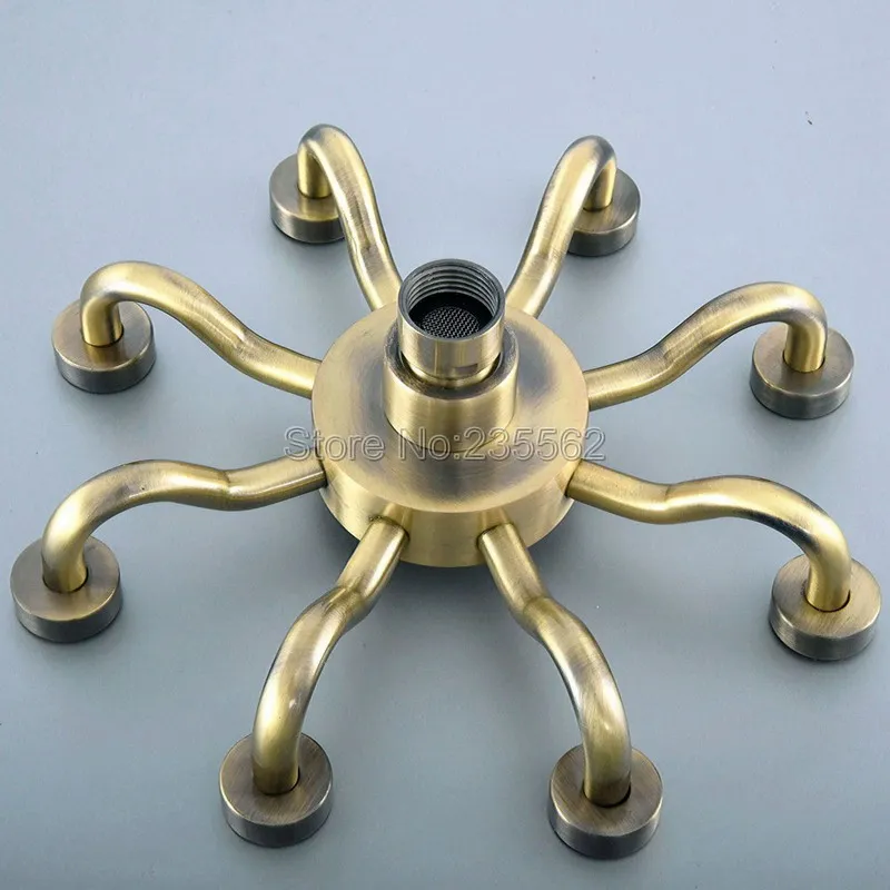 Винтажная Античная бронзовая насадка для душа в стиле ретро верхняя