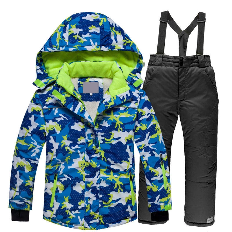 Ветрозащитный спортивный костюм для катания на лыжах зимняя детская верхняя
