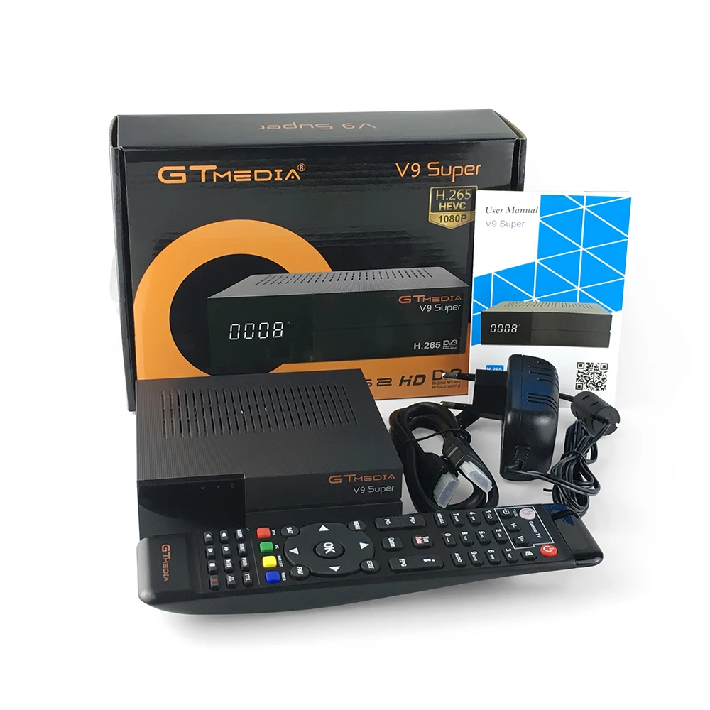 GTMEDIA V9 супер H.265 Satelite ТВ приемник DVB-S2 встроенный wifi+ 1 год Испания Франция cccam скорость работы спутниковый декодер