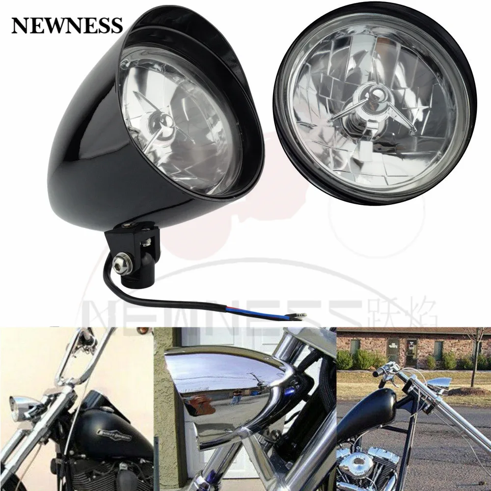 6 "большая фара мотоцикла пуля три бар для Harley Davidson Sportster XL883 1200 48 72 Dyna широкий Glide