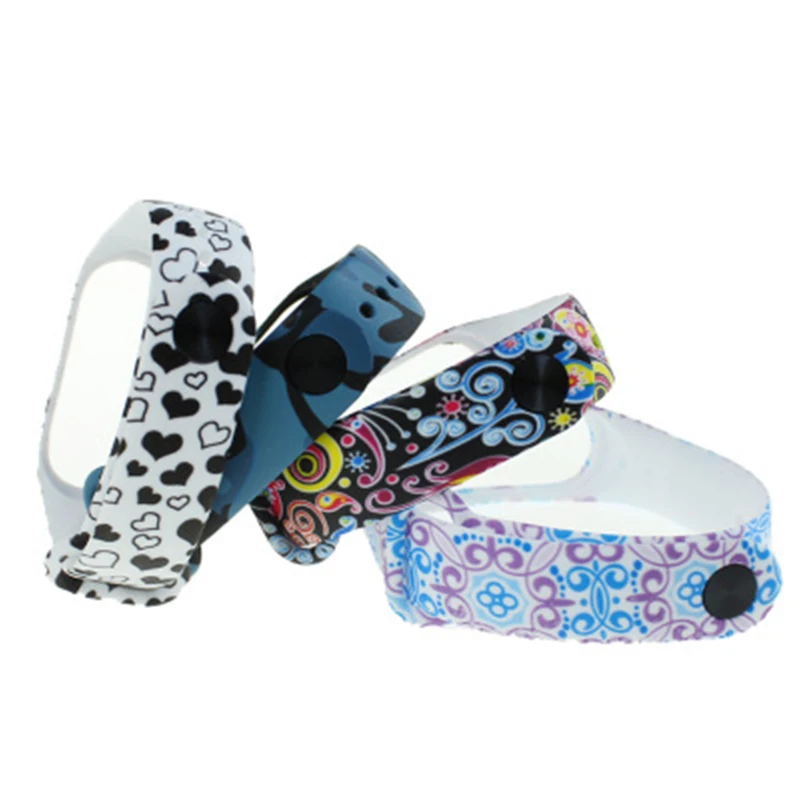

Suitable For Xiaomi Mi Band 4 3 Color Silicone Bracelet Wristband 36 Styles Strap Replacement Color Wristband Accessories