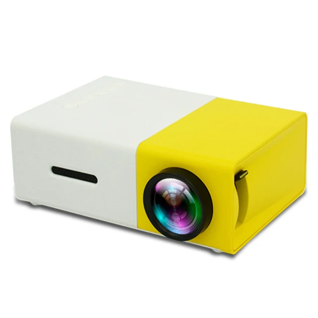 

Portable Home theater Mini pocket Projector YG300 Yellow Black color
