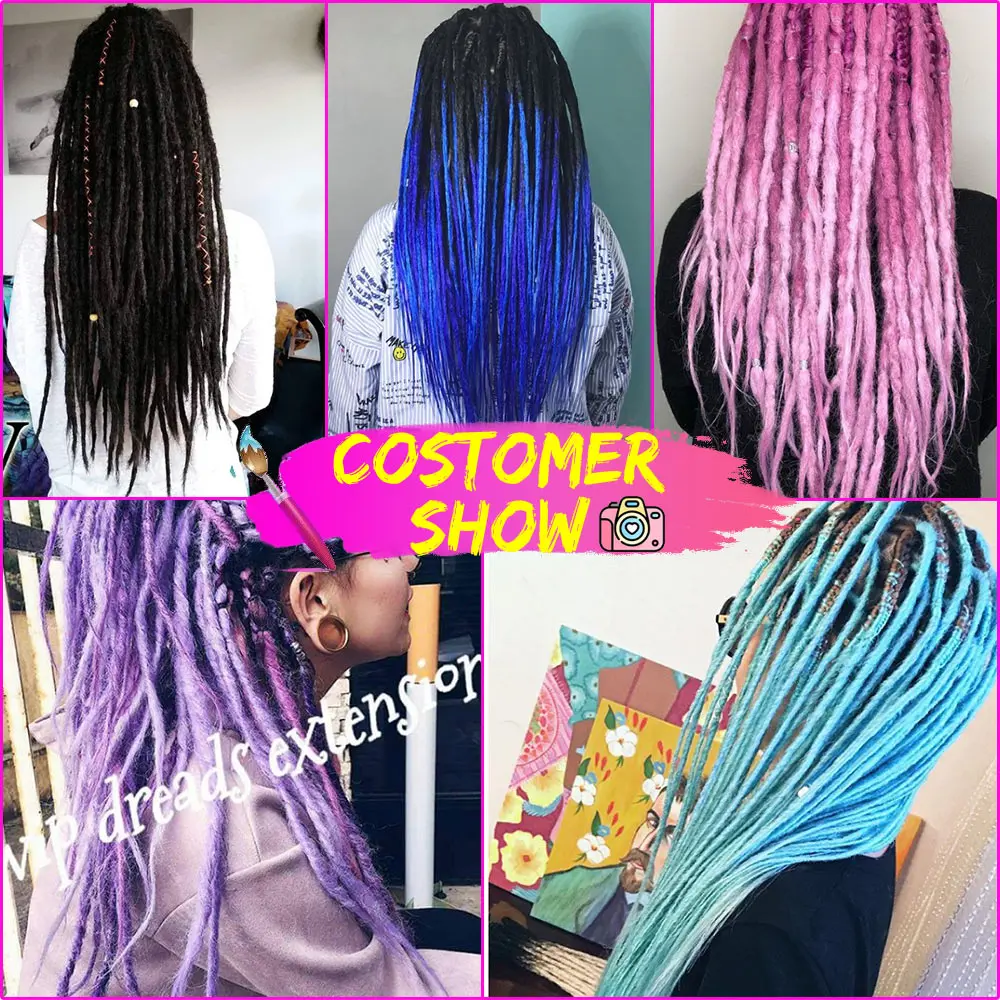 

Beyond Beauty Synthetic Handmade Dreadlocks Crochet Hair Extension Ombre Braiding Hair Colors Reggae Hair Soft Crochet Braids