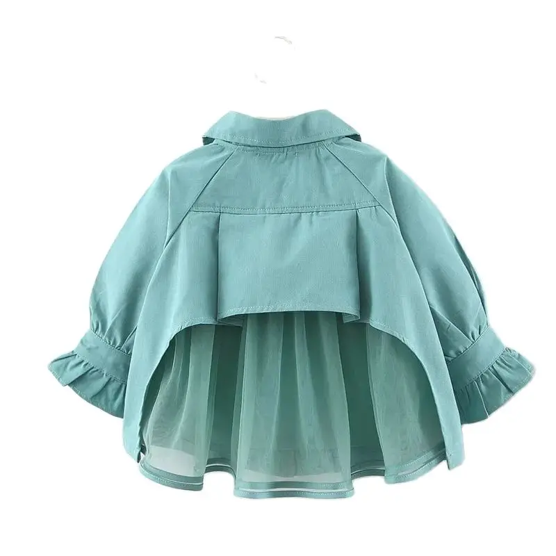 

VIDMID Baby girl's spring autumn thin coats foreign style new children's baby girls lace windbreaker girls coats jackets P4962