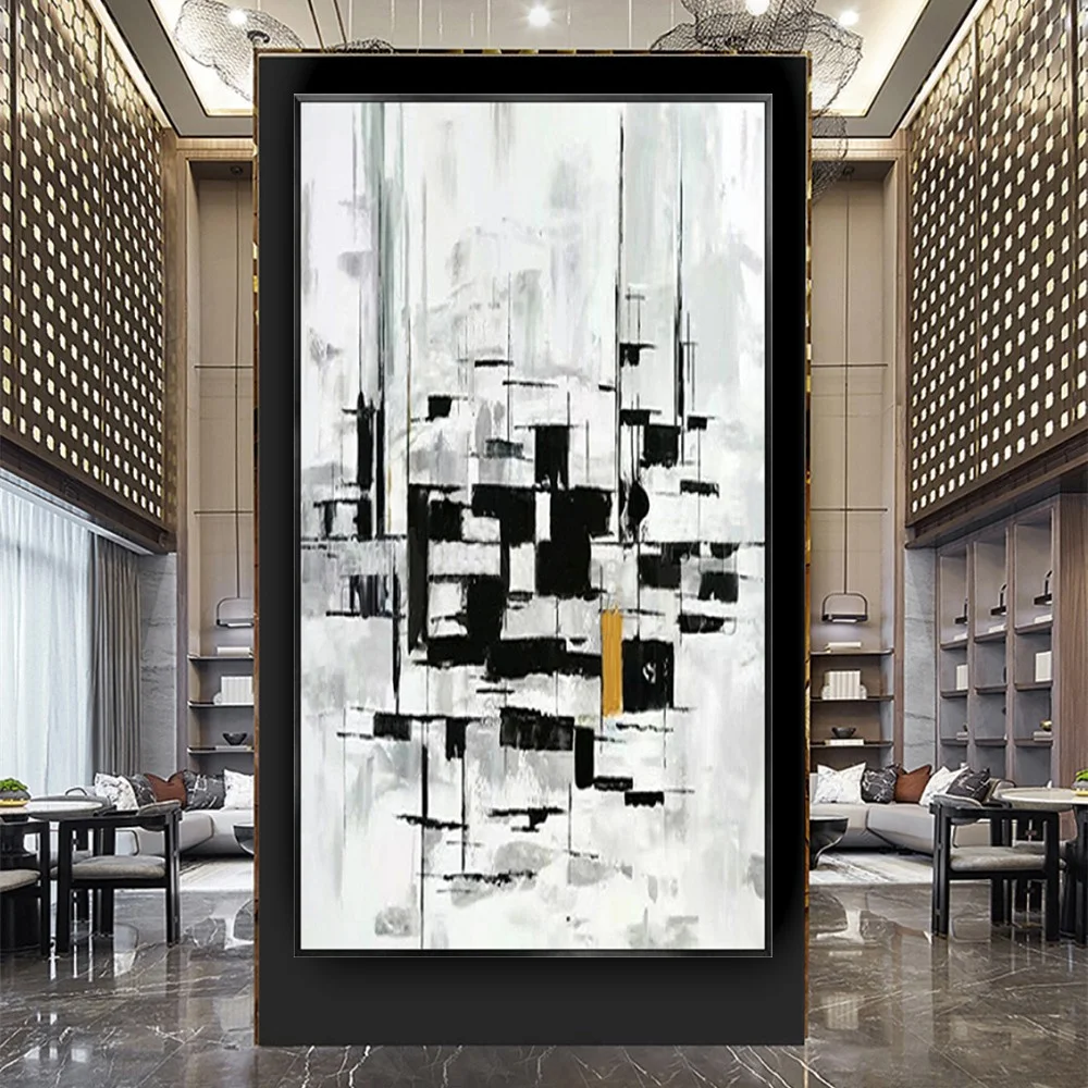 

Graffiti Wall Art Canvas Paintings modern Hand painted oil painting city landscape picture Cuadros Salon mural for Home decorate