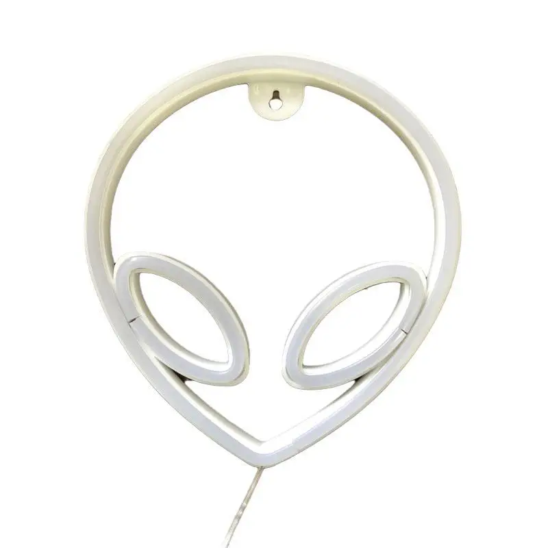 

Hanging LED Neon Light New Alien Modeling Lamp Decoration Small Night Lamp Ornaments Halloween Decorations For Home Outdoor