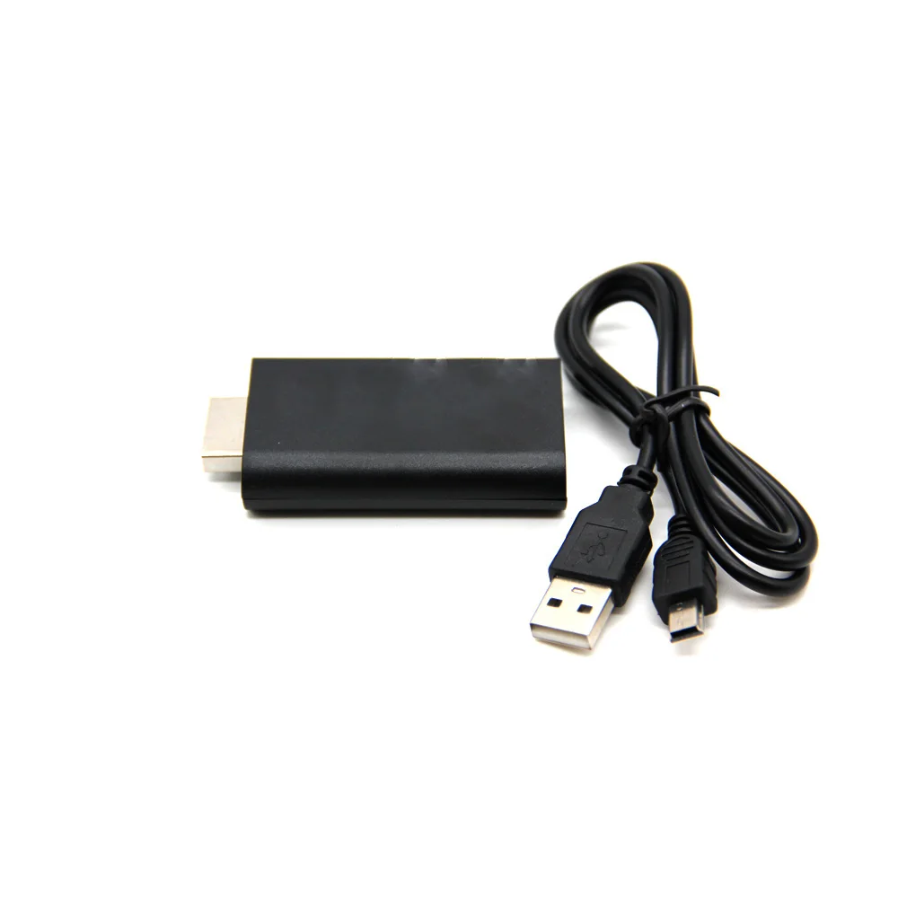 Преобразователь Аудио и видео 480i/480p/576i от PS2 до HDMI-совместим с аудиовыходом 3 5 мм