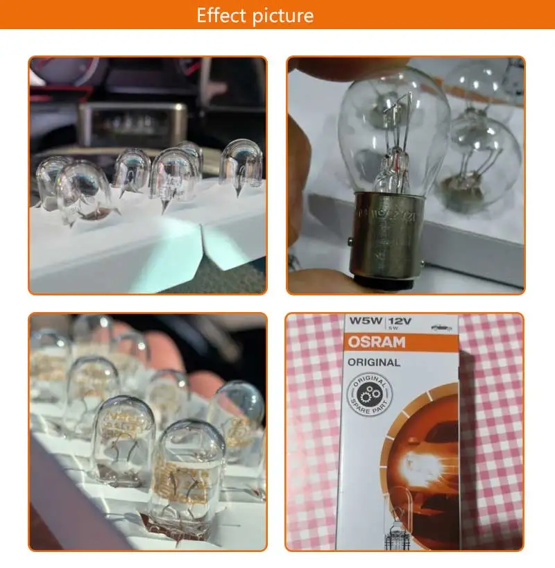 Лампа Ксеноновая OSRAM 12V первоначально T10 2825 5 Вт W2.1x9.5d W5W Стандартный интерьер светильник лампы сигнала поворота OEM авто лампы 10 шт