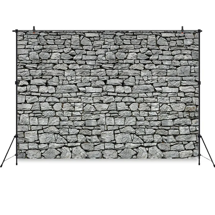 

Фотофон для фотосъемки серая кирпичная стена баннер для украшения вечеринки портретный фон для фотостудии