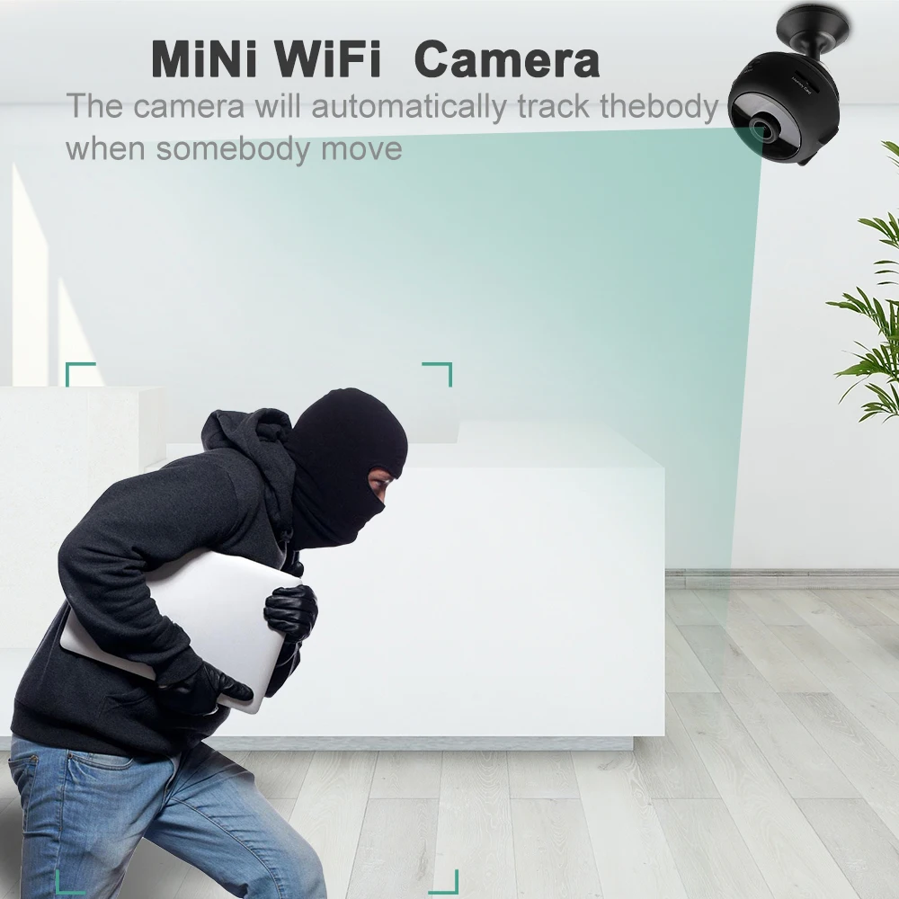 Мини камера с разрешением 1080 P Wi Fi ночное видение домашняя безопасности