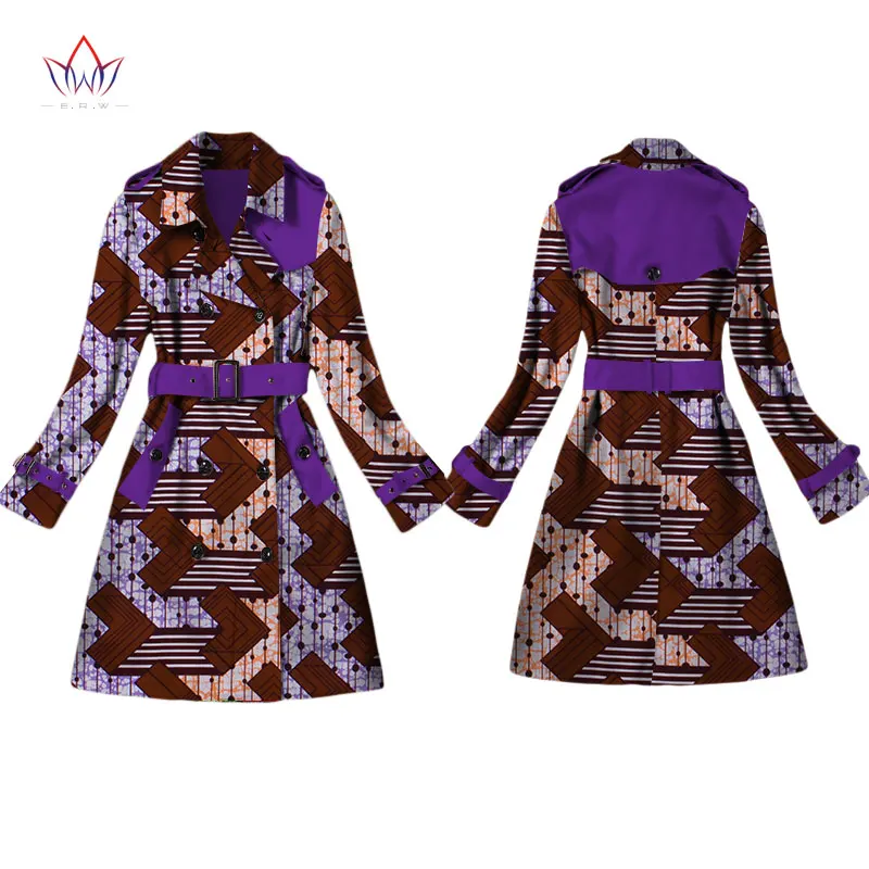 Women African Clothing Dashiki Trench Women Top African Style Long Sleeve Outwear Africa Print Dresses Plus Size 6XL WY2103
