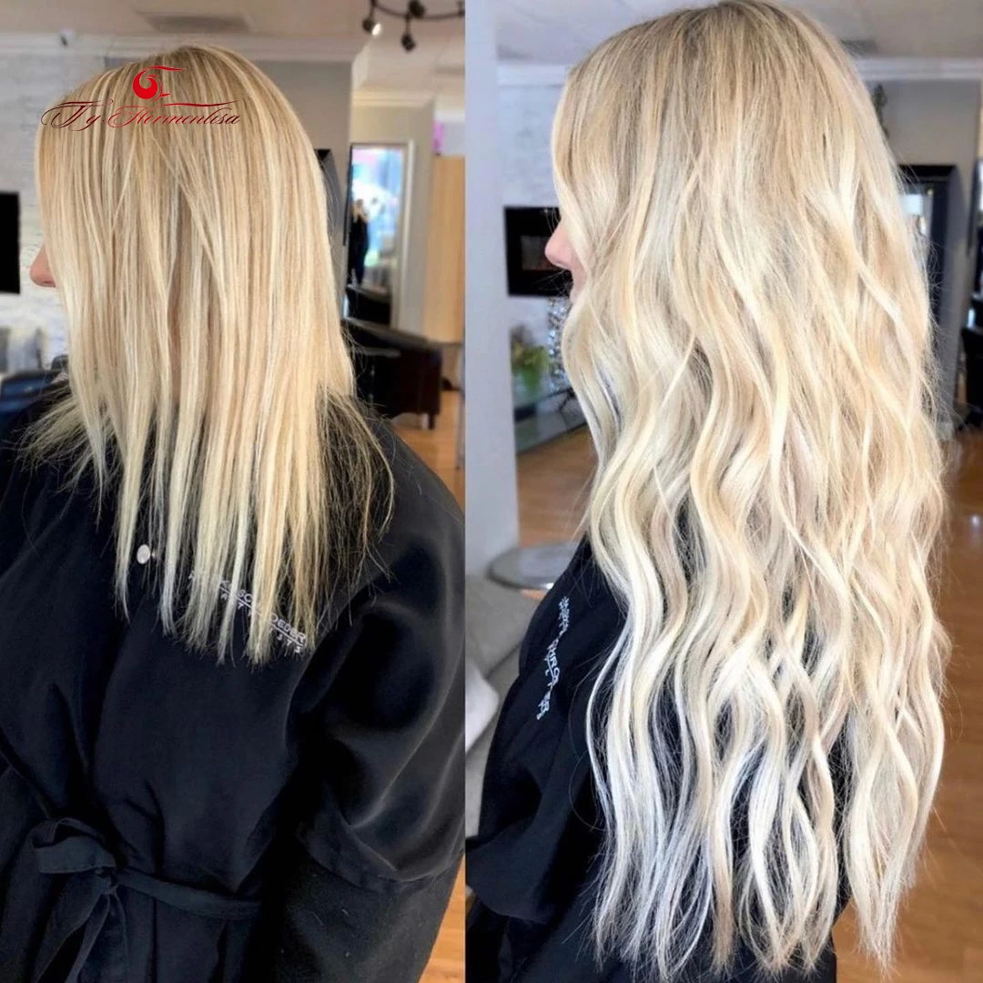 

Ty.hermenlisa Tape Hair Extensions 100% Real Human Hair Double Drawn Factory Pu Weft Extension Balayage Color 14-24inch