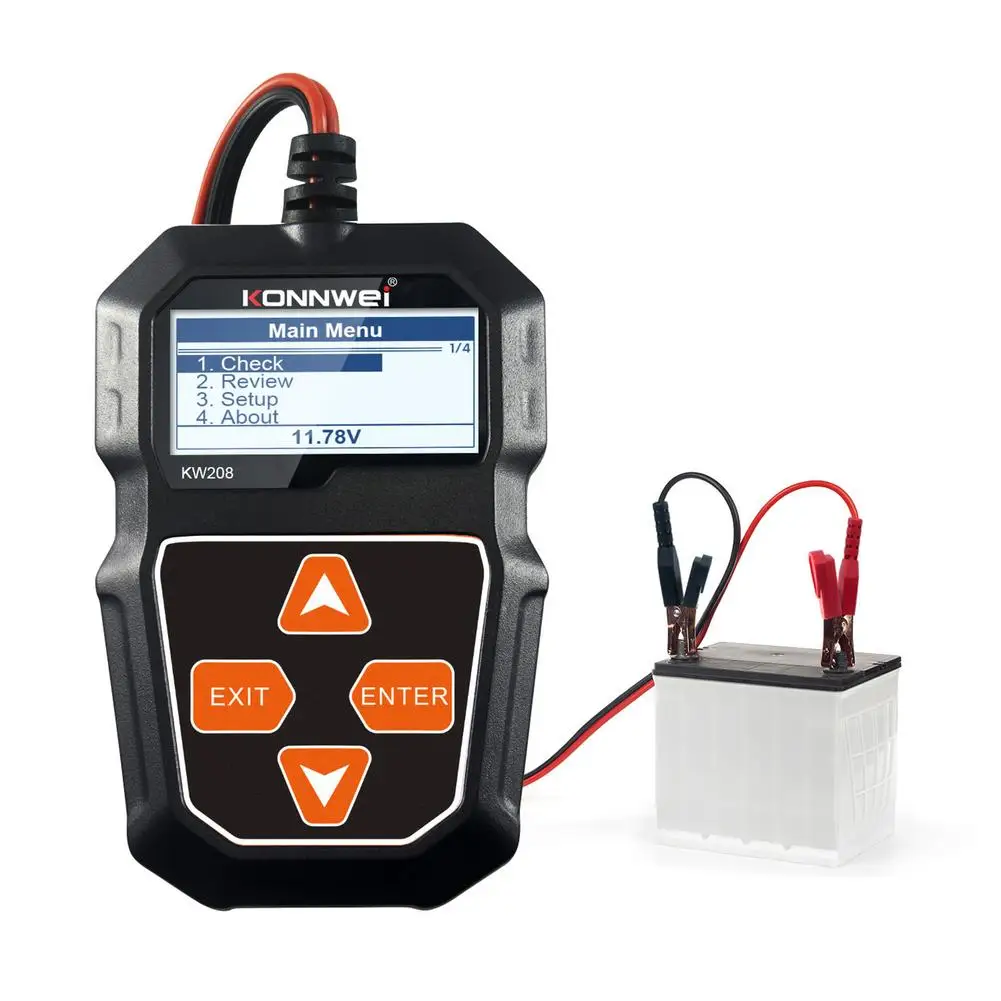 

Car Battery Tester Accurate 12V Battery Load Tester Auto Cranking Charging System Test Tool Digital Battery Analyzer For Truck