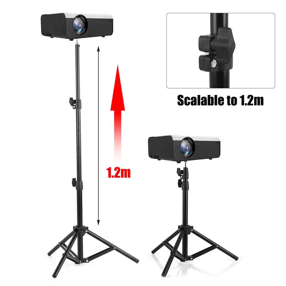 universal aluminum alloy home lcd projector tripod mount bracket holder stand 6mm interface projection accessory for cp600 yg500 free global shipping