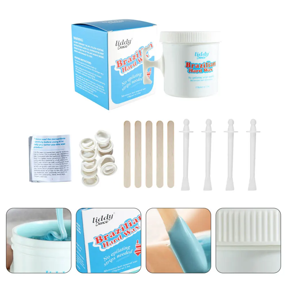 

1 Set Home Waxing Kit Hair Removal Hard Wax for Armpit Bikini Chin