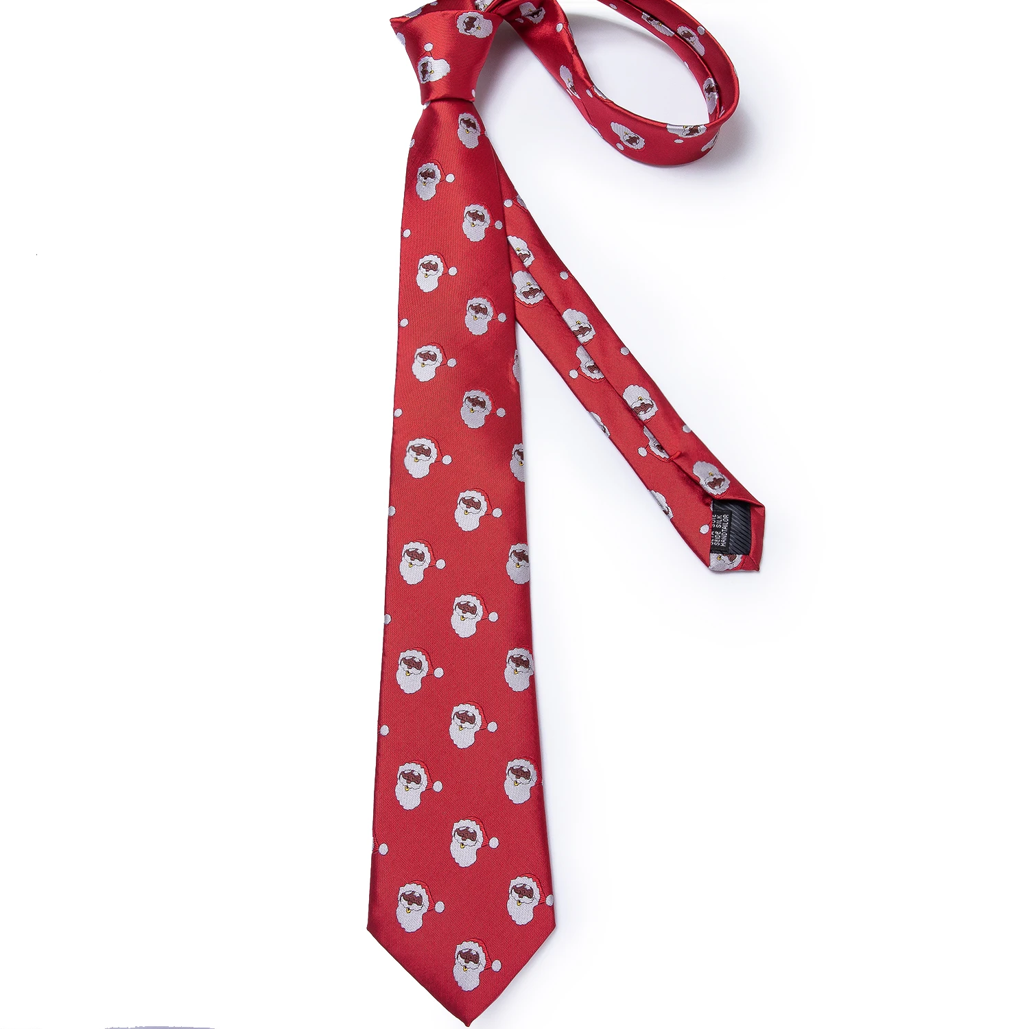 Подарочный мужской галстук красный пишите животные Шелковый Рождественский для