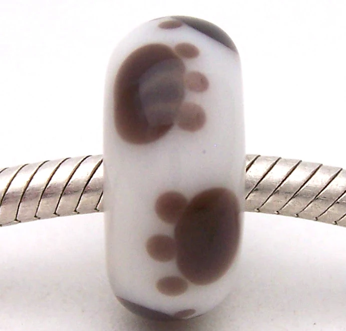 

PJG2808 100% S925 Sterling Silver Beads Murano Glass beads Fit European Charms Bracelet charms diy jewelry Lampwork GlassBeads
