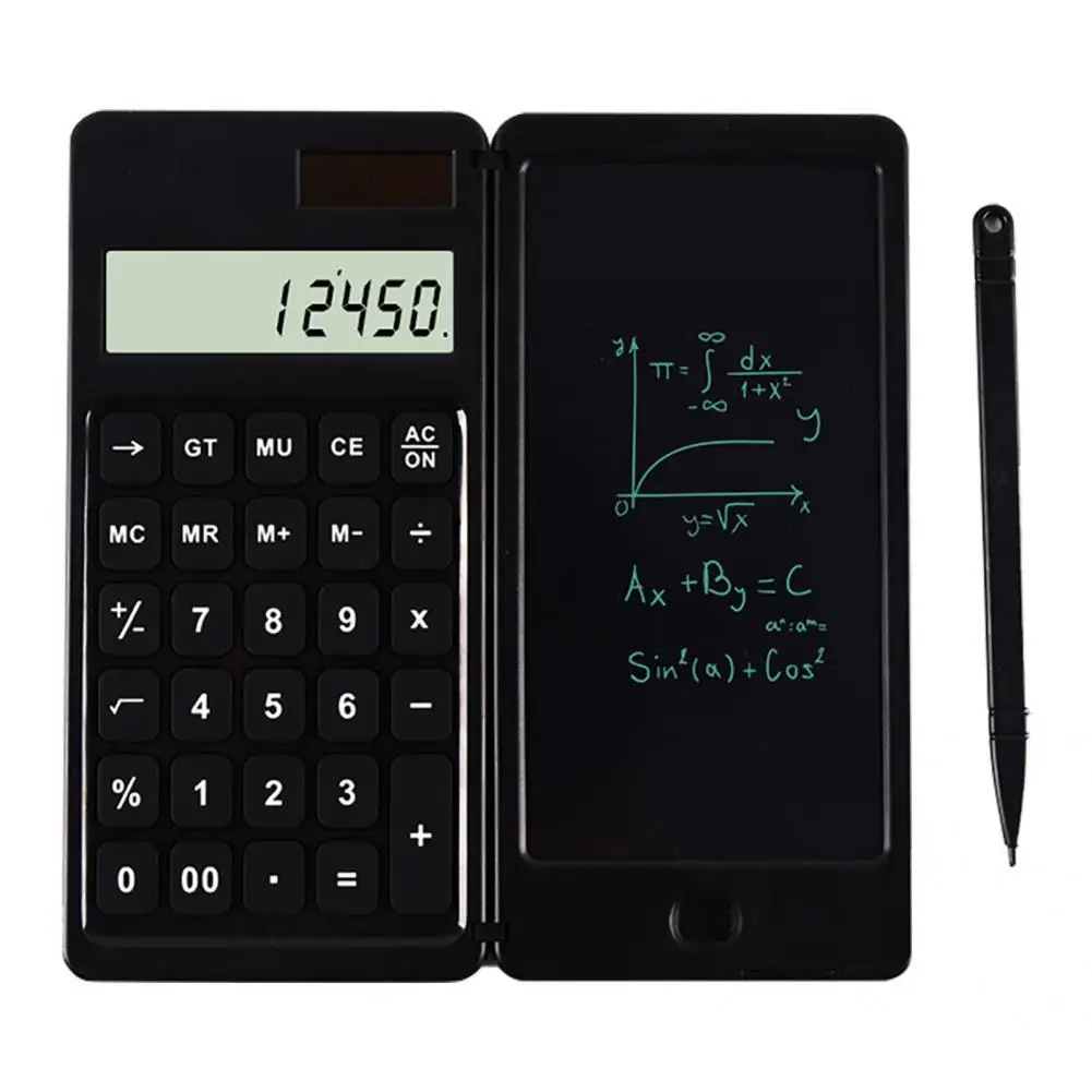

Calculator LCD Writing Tablet with Stylus Calculator Digital Writing Tablet Ultra-thin Button Lock Function High-quality