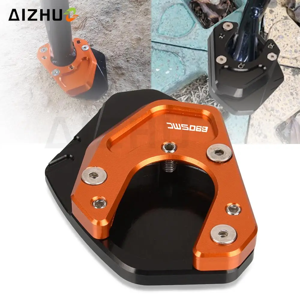 

690SMC 2011 удлинитель боковой стойки мотоцикла CNC, алюминиевая подставка, увеличивающая пластину для 690 SMC SMC690 2008-2011 2010 2009