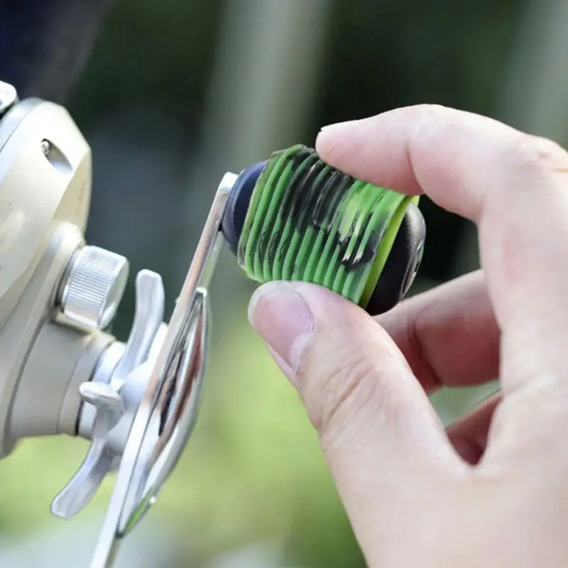 4 шт. портативная многоцветная Рыболовная катушка с ручкой нескользящая