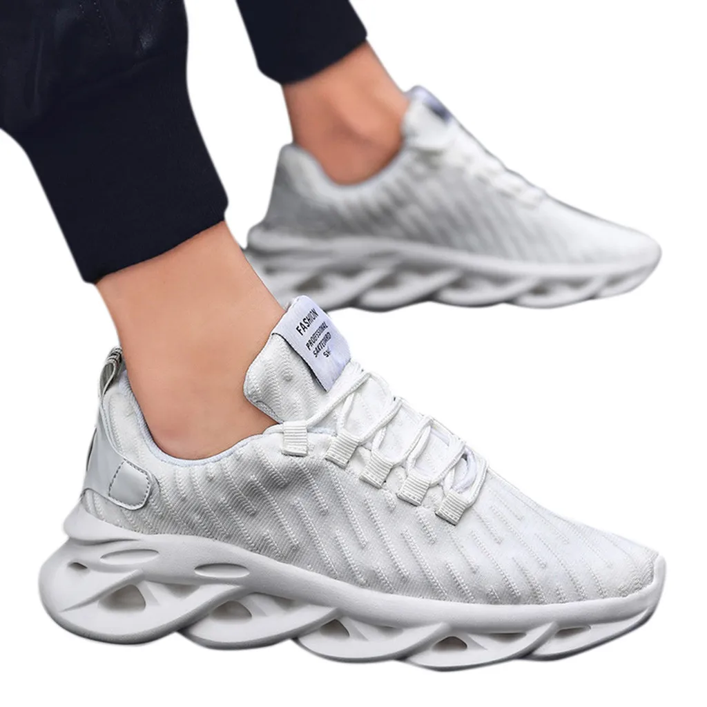 Мужские кроссовки SAGACE летние легкие сетчатые Нескользящие дышащие на платформе