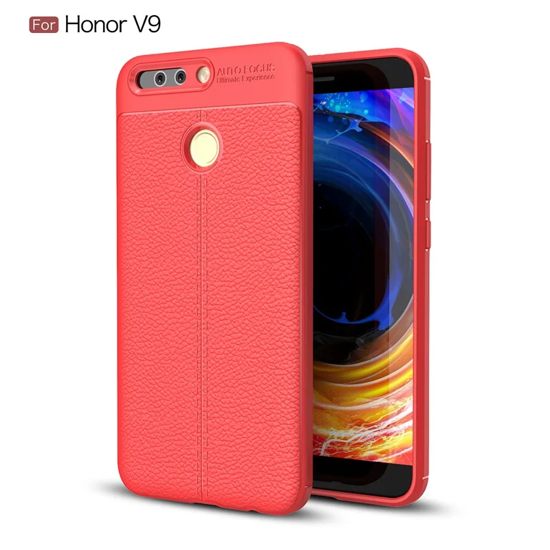 Красный UPaitou Роскошный чехол из ТПУ для huawei Honor 8 20 Pro кожаный чехол с текстурой для Honor Note 10i 20i 20 10 9 Lite 8X Max 8C 8A чехол - Цвет: Красный