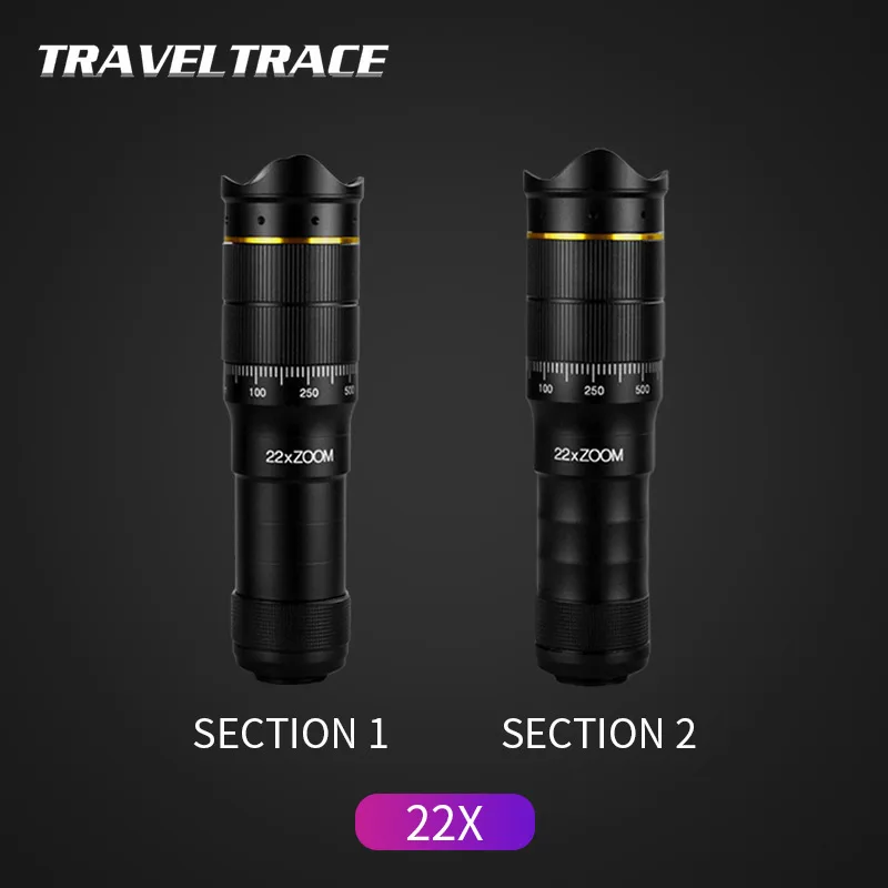22X Super 4K Telephoto Lens for Smartphone - Support Mobile Phone Camera | Powerful Monocular with Tripod | Long Range Clear Telescope image 2