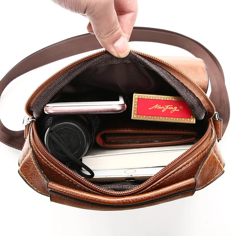 new brand pu leather shoulder bags crossbody bags for men messenger bag hot sale male small man flap mens travel new handbags free global shipping