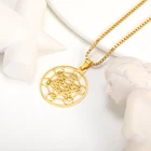 Таинственный Metatron гексаграмма Звезда Давида, кулон ожерелье для мужчин золотого цвета из нержавеющей стали священный геометрический цветок волшебный 2022