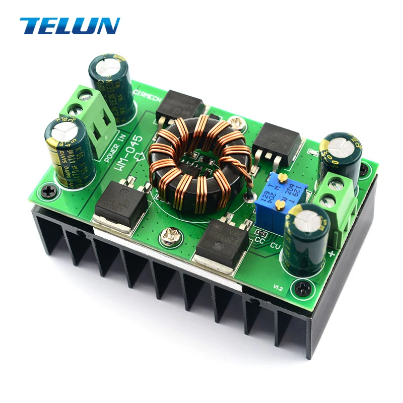 8A постоянный ток напряжения Регулируемый Автоматический Бак-повышающий