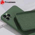 Для Apple iPhone 11 Pro Max XS Max X 6 7 8 Plus SE 2020 12 мини чехол для телефона жидкий силиконовый матовый мягкий чехол для iPhone 12