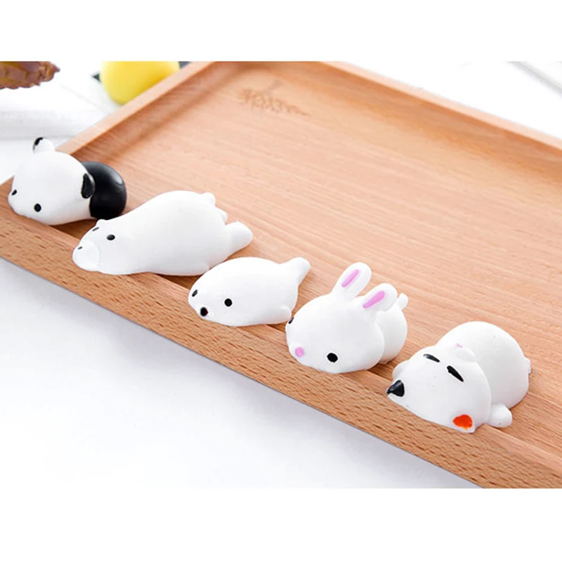 Сжимаемые пищащие игрушки мягкие антистрессовые прочные забавные резиновые