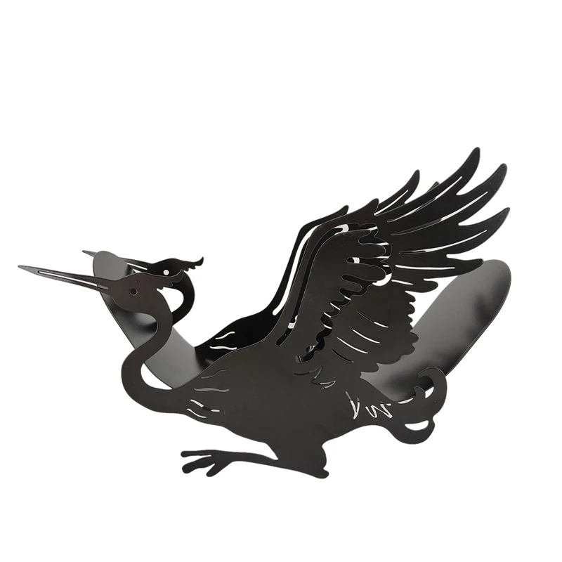 

Toilet Paper Roll Holder Bathroom Kitchen Accessories Tissue Storage Stand Rack Cast Iron Roll Storage Crane Bird Shaped