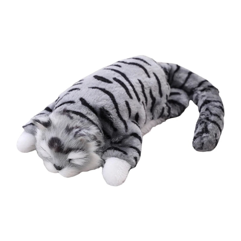 

Stuffed Plush Cat with Sound Tumbling Simulation Animal Doll Toy Children Birthday Gift Home Decoration A2UB