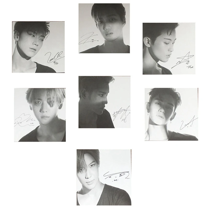 SUPER M Signature Photocard Poster BAEKHYUN MARK KAI TEN LUCAS TAEMIN TAE YOUNG For Fan Welfare New K-pop SUPERM Lomo Photo Card |