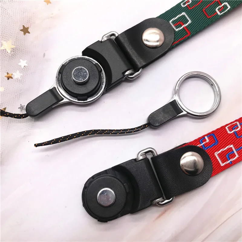 Модный простой квадратный ремешок 2-в-1 съемный на запястье для держателей id карт