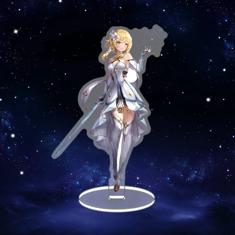 Аниме геншин Импакт мондштадтская тема Жан Лиза акриловая фигурка подставка