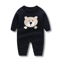 infant toddler jumpsuits spring autumn baby boys clothing knit bodysuits cartoon bear rompers new newborn baby onesies clothes