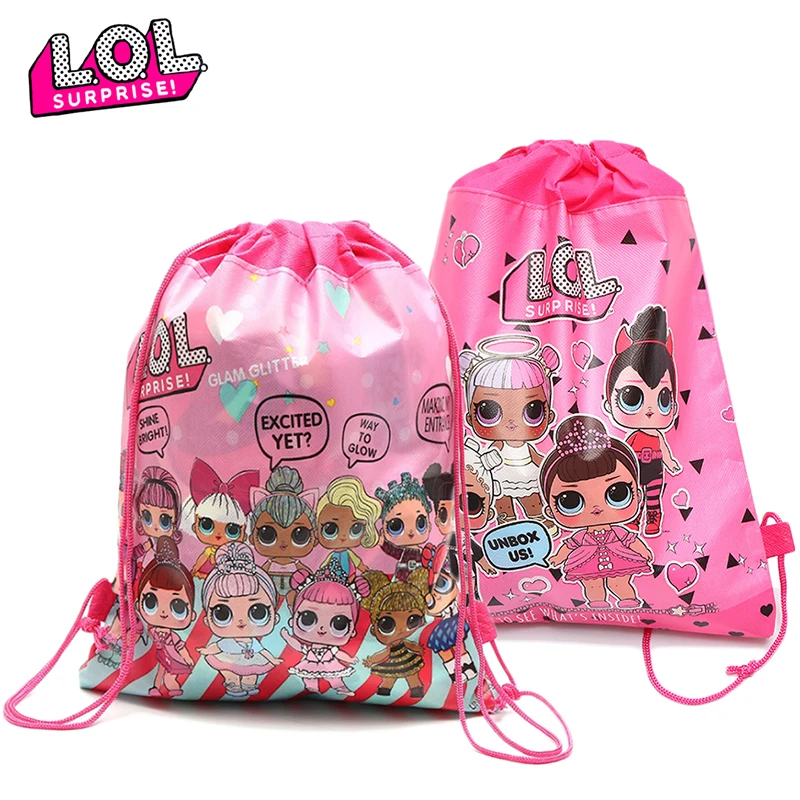 

1 шт. Оригинал LOL Surprise фигурка кукол Карманный пакет на шнурке карманная сумка для хранения сумки для покупок Аниме Фигурки игрушки подарок д...