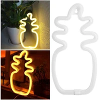 pineapple neon light waterproof fruit led neon signs night lamp for room home party holiday wedding decoration christmas gift 5v