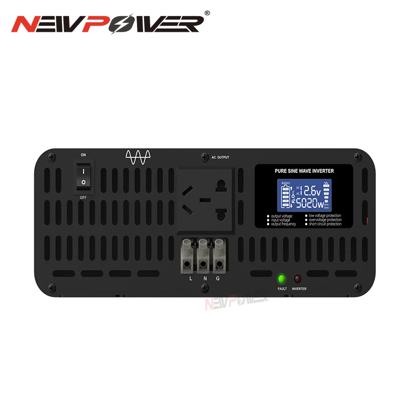 Инвертор немодулированного напряжения с ЖК-дисплеем 4 кВт 5 12 В/24 В/36 В/48 В/60 в/72 В/84