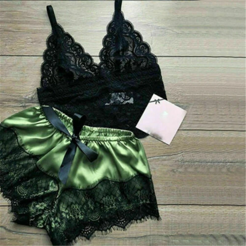 

Lingerie Silk Babydoll Dress Nightdress Robe Lace Nightgown Sleepwear Women