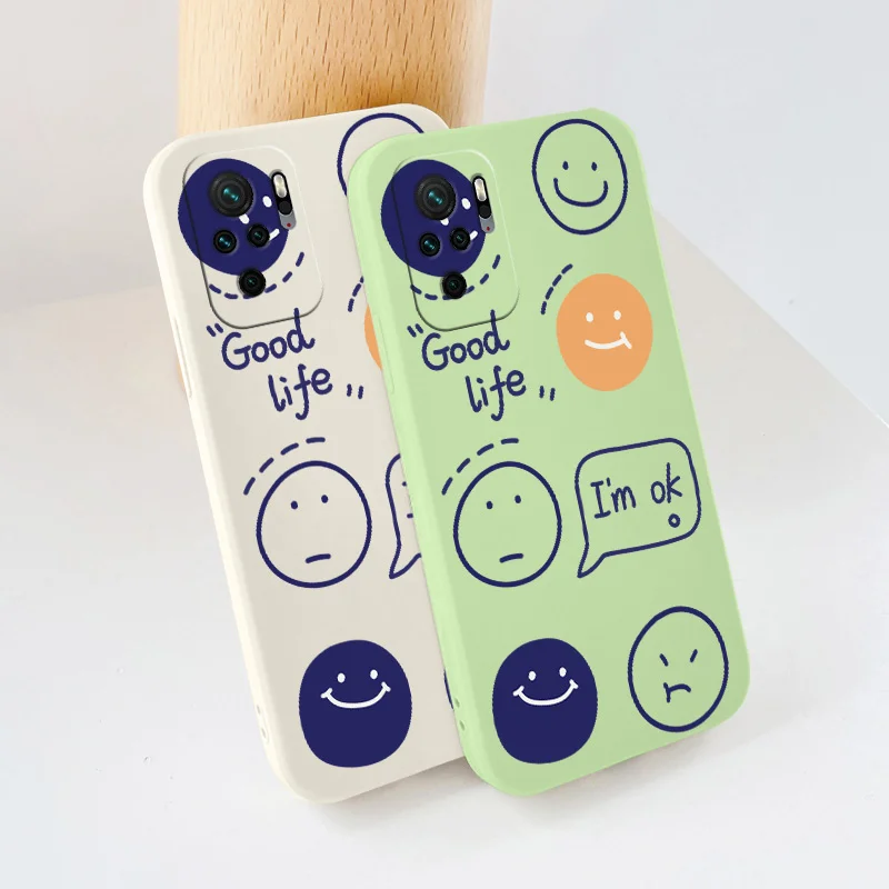 

Simple Smiley Soft Case For Xiaomi Redmi Note 10 10S 9T 9 8 7 Pro Max Redmi 9 9A 9T K40 K30 K20 Pro Silicone Phone Cover Coque