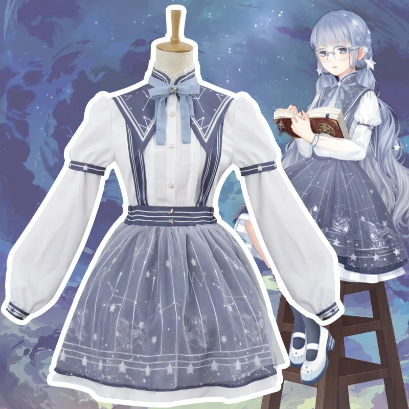 

New Miracle Warm With The Same Paragraph COS Clothing Star Collection Nikki Daily Dress Cosplay Costume Female Lolita Dress