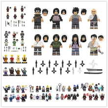 Anime NARUTO Building Blocks Uzumaki Sasuke Sakura Kakashi Itachi Kisame Orochimaru Action Figures Bricks Toys Gifts Kids Toys